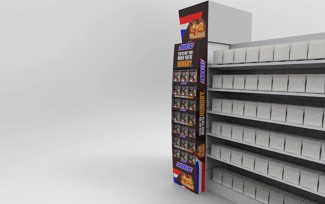 3D render: Galaxy & Snickers gondola, view 4 of 4
