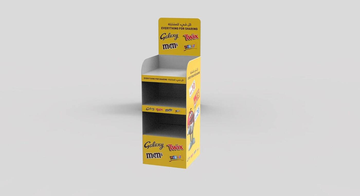 3D render: Galaxy, M&M’s & Twix FSDU