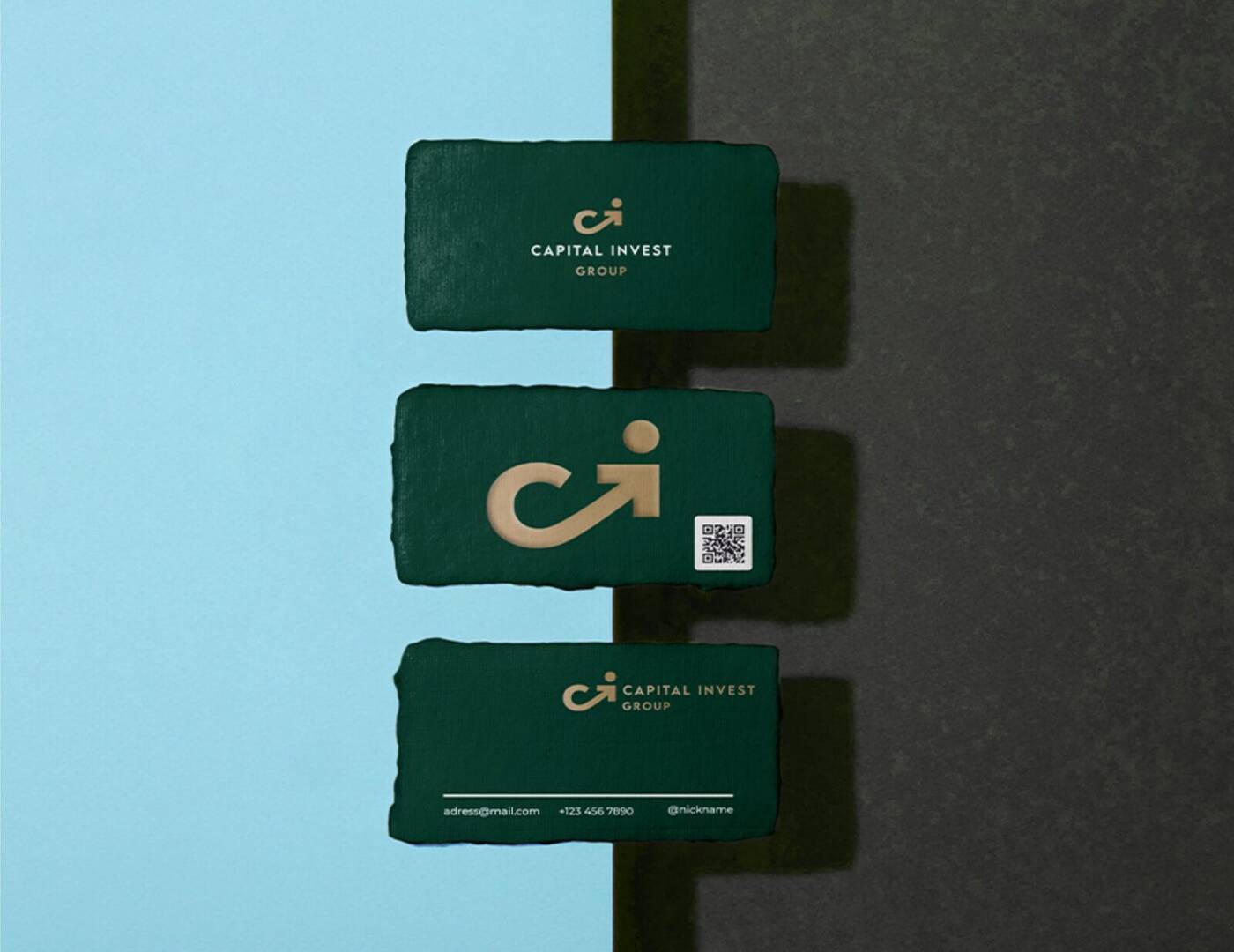 Capital Invest Group identity, applications