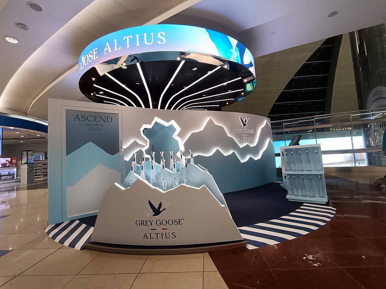 Grey Goose “Altius” island
