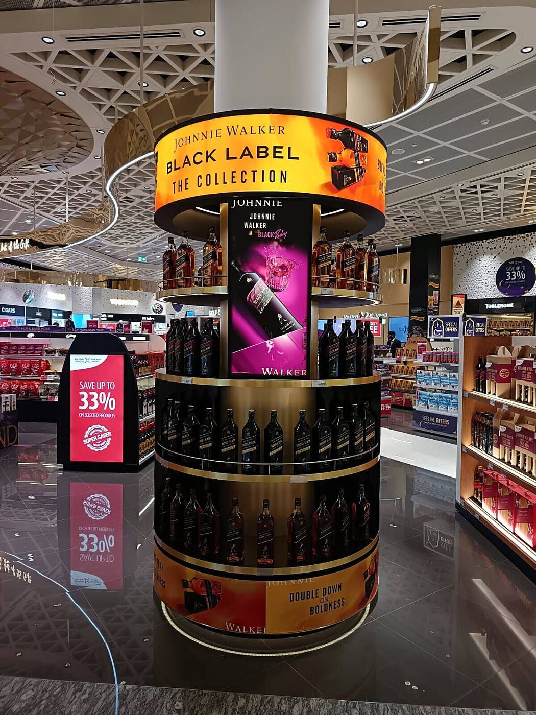 Johnnie Walker Black Label column wrap